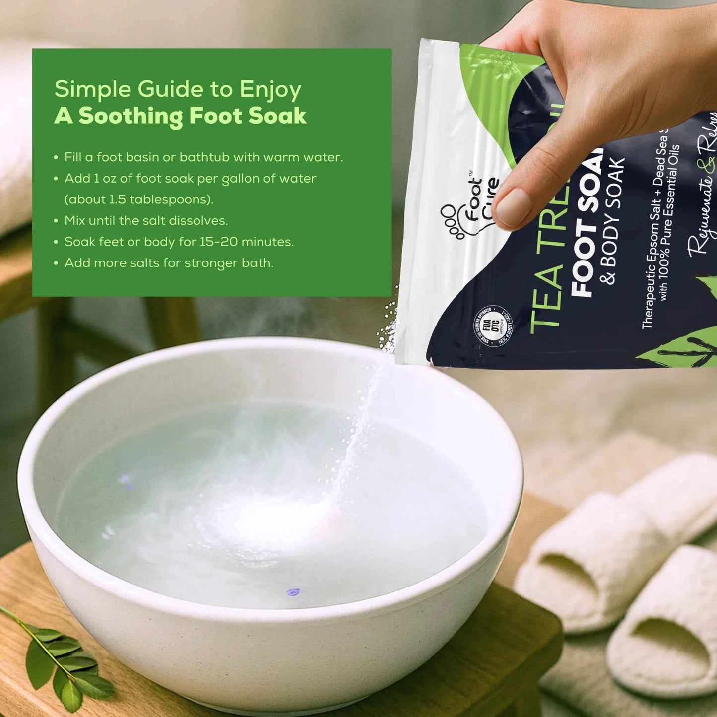 Tea Tree Oil Foot Soak 1 Pack (Copy)