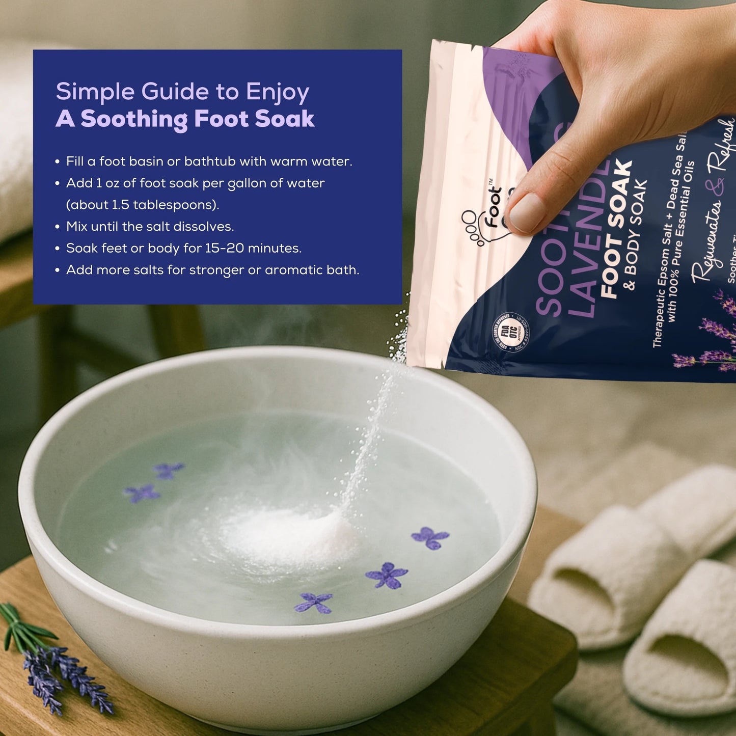 Soothing Lavender Foot Soak - 1 Pack