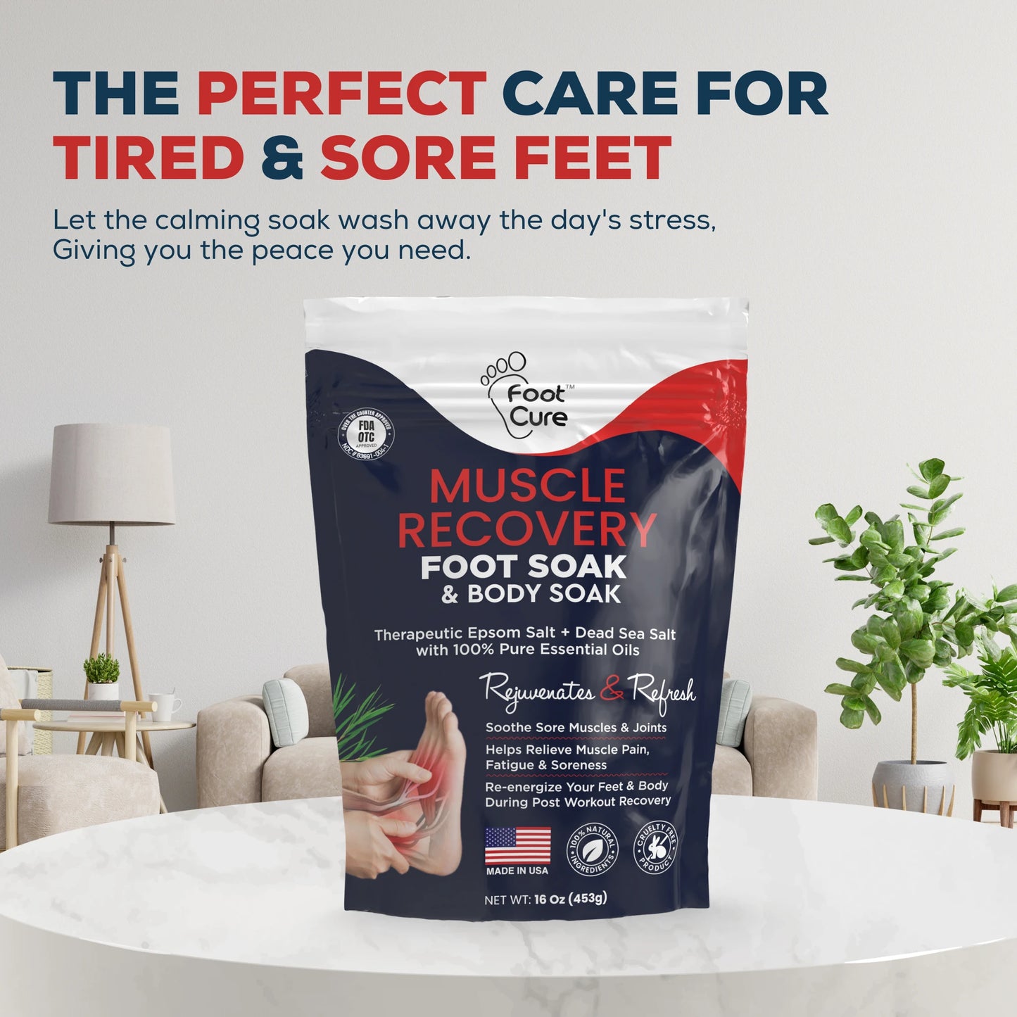 Muscle Relief Foot Soak with Epsom Salts