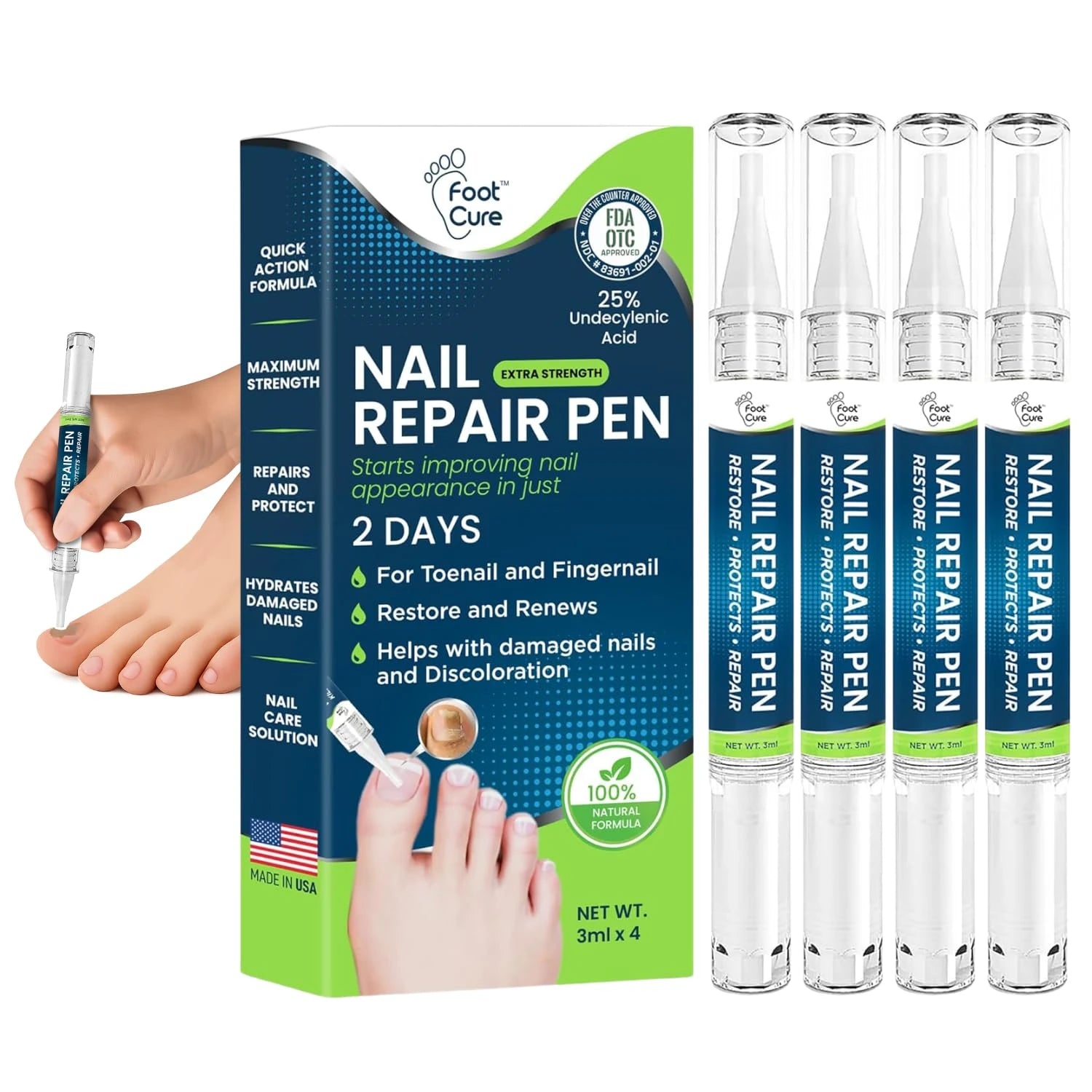 Toenail Fungus Treatment Extra Strength - Pen 4 pack