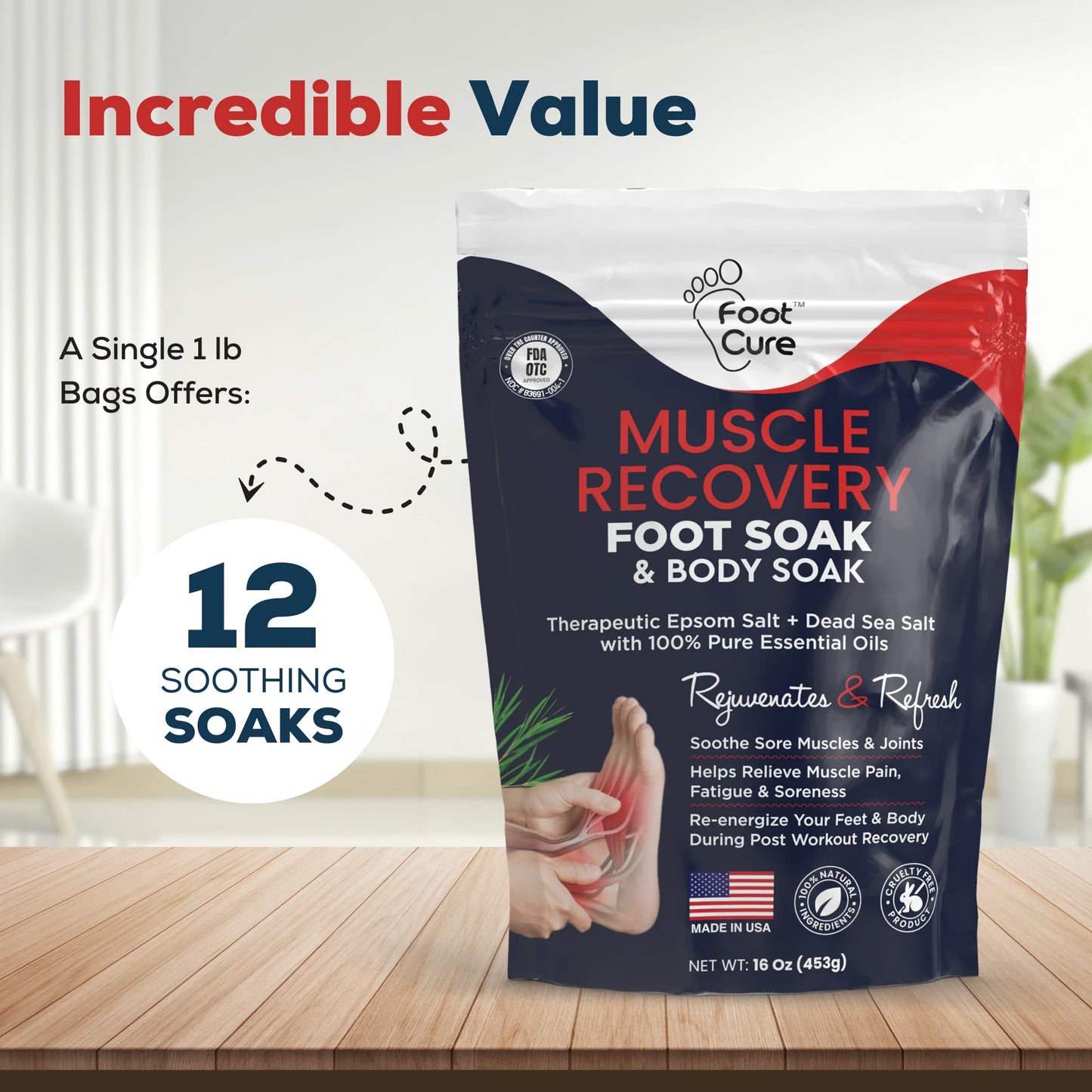 Muscle Relief Foot Soak with Epsom Salts