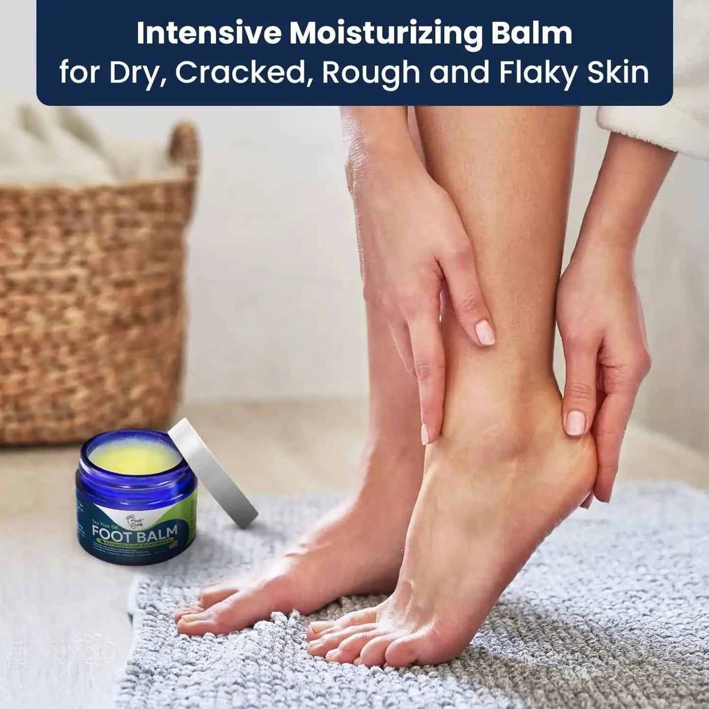 Tea Tree Oil Foot Balm / Moisturizer For Dry Cracked Feet