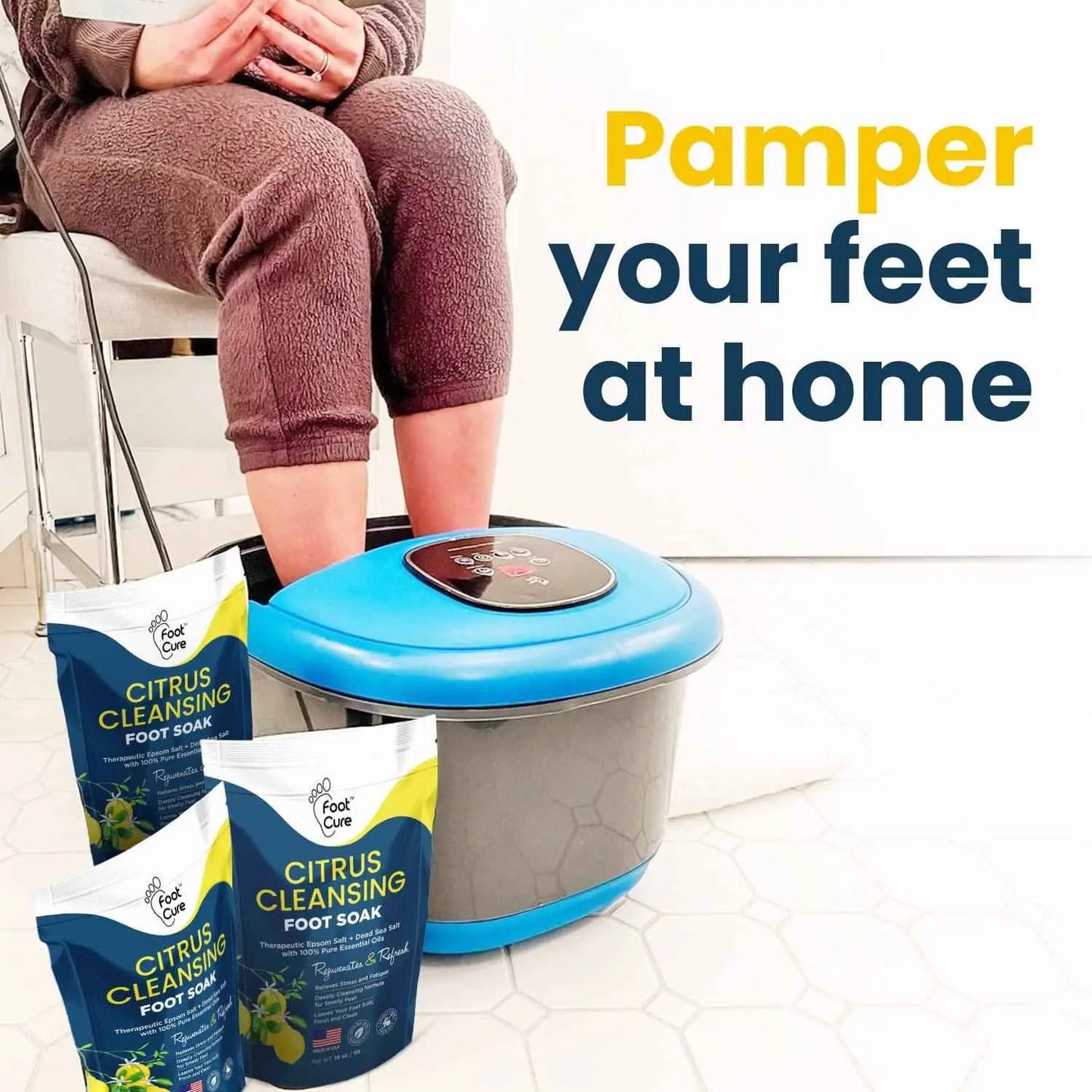 Citrus Detox Foot Soak with Epsom Salts - 16oz Foot Cure