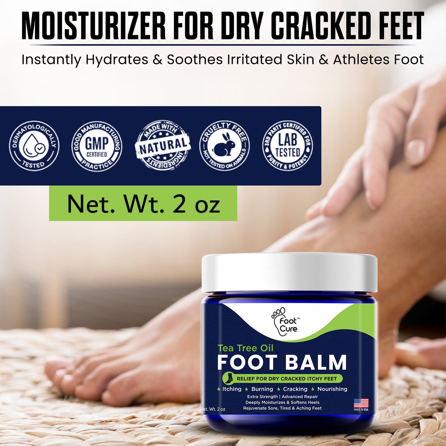 Tea Tree Oil Foot Balm - Pack of 2