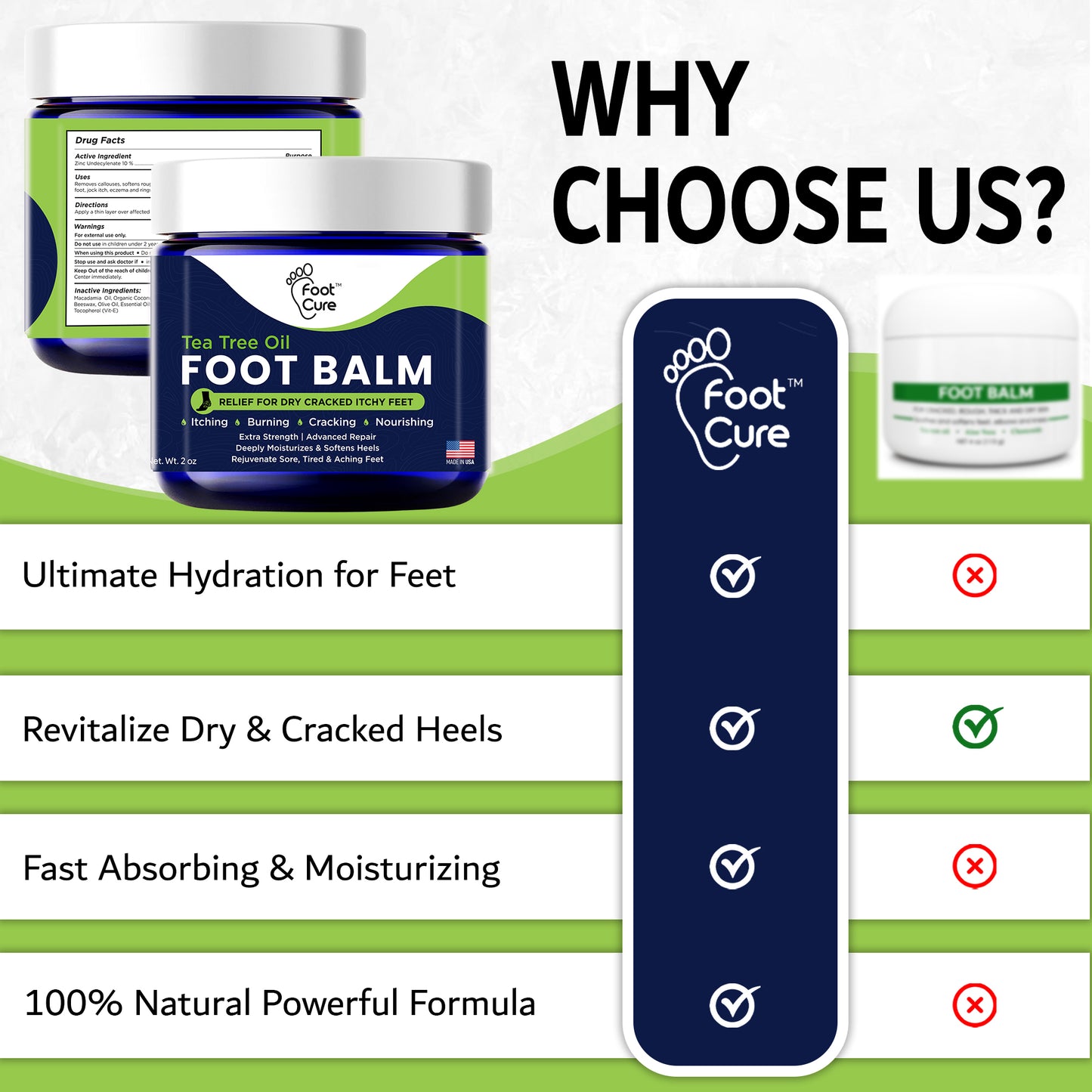 Tea Tree Oil Foot Balm - Pack of 2