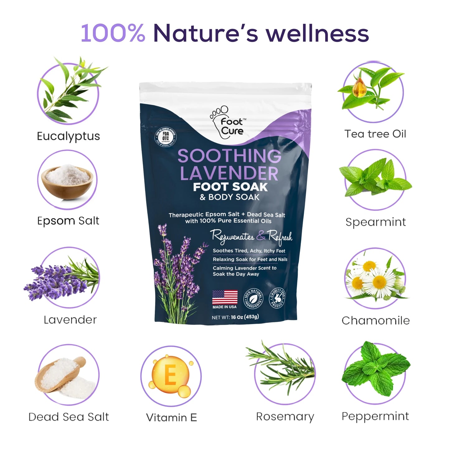 Soothing Lavender Foot Soak - 1 Pack