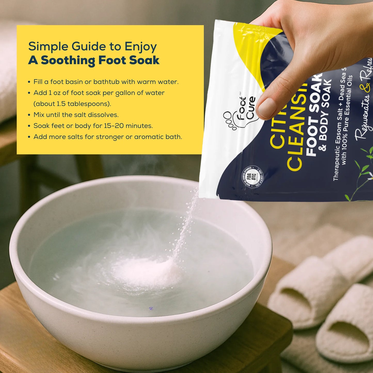 Citrus Detox Foot Soak with Epsom Salts - 16oz