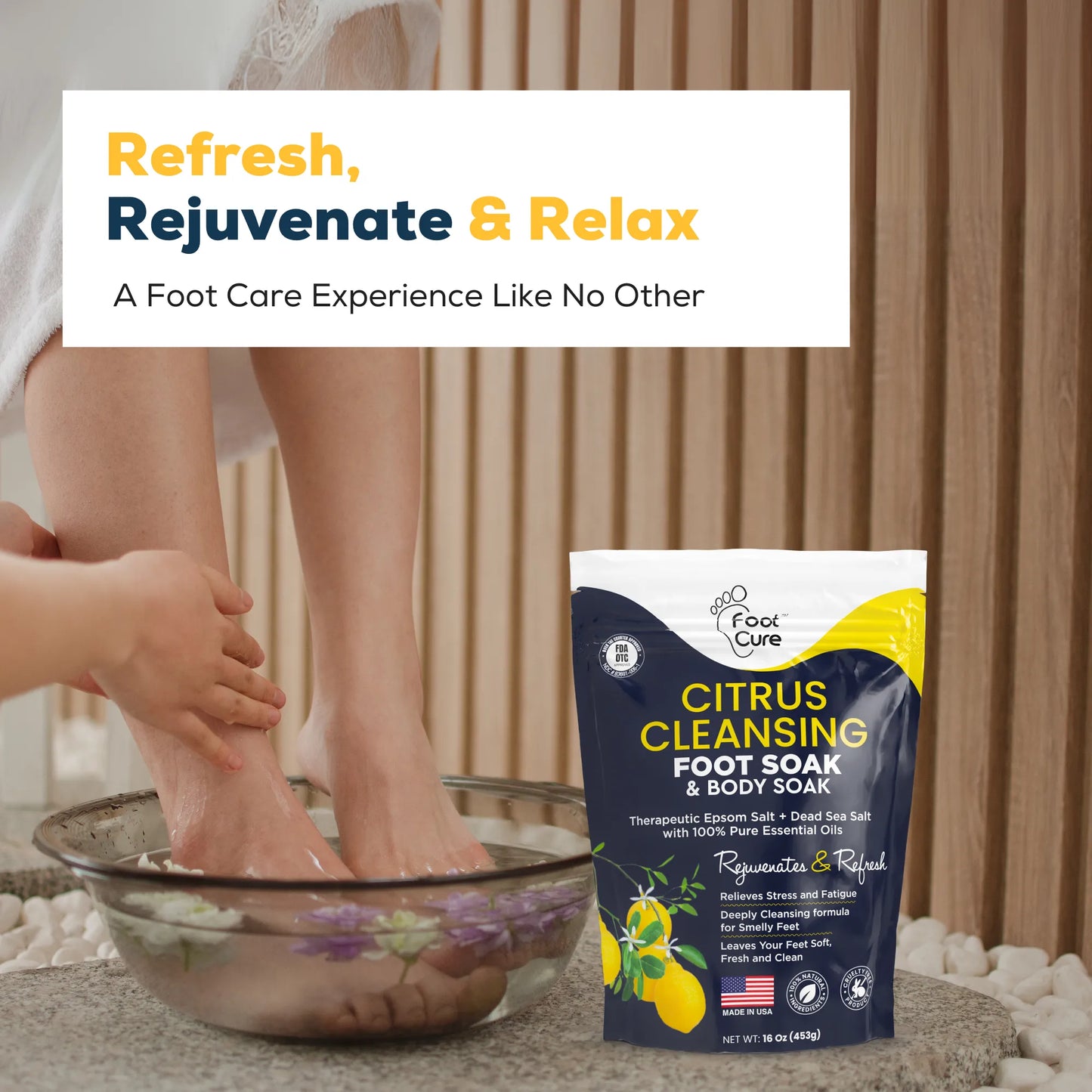 Citrus Detox Foot Soak with Epsom Salts - 16oz