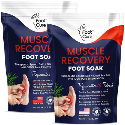 Muscle Relief Foot Soak with Epsom Salts Pack of 2