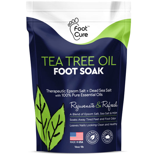 Tea Tree Oil Foot Soak with Epsom Salt  16 oz