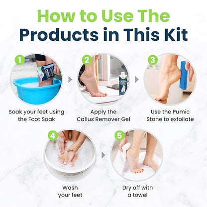 Foot Soak & Callus Remover Gel Kit