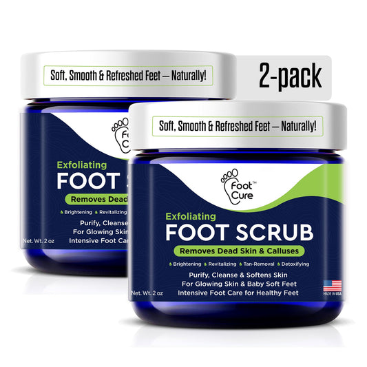 Exfoliating Foot Scrub with Pumice Stone Powder - 2 Pack