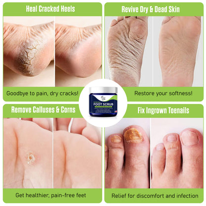 Exfoliating Foot Scrub with Pumice Stone Powder - 2 Pack