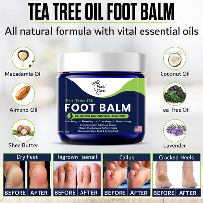 Tea Tree Oil Foot Balm -  Pack of 2